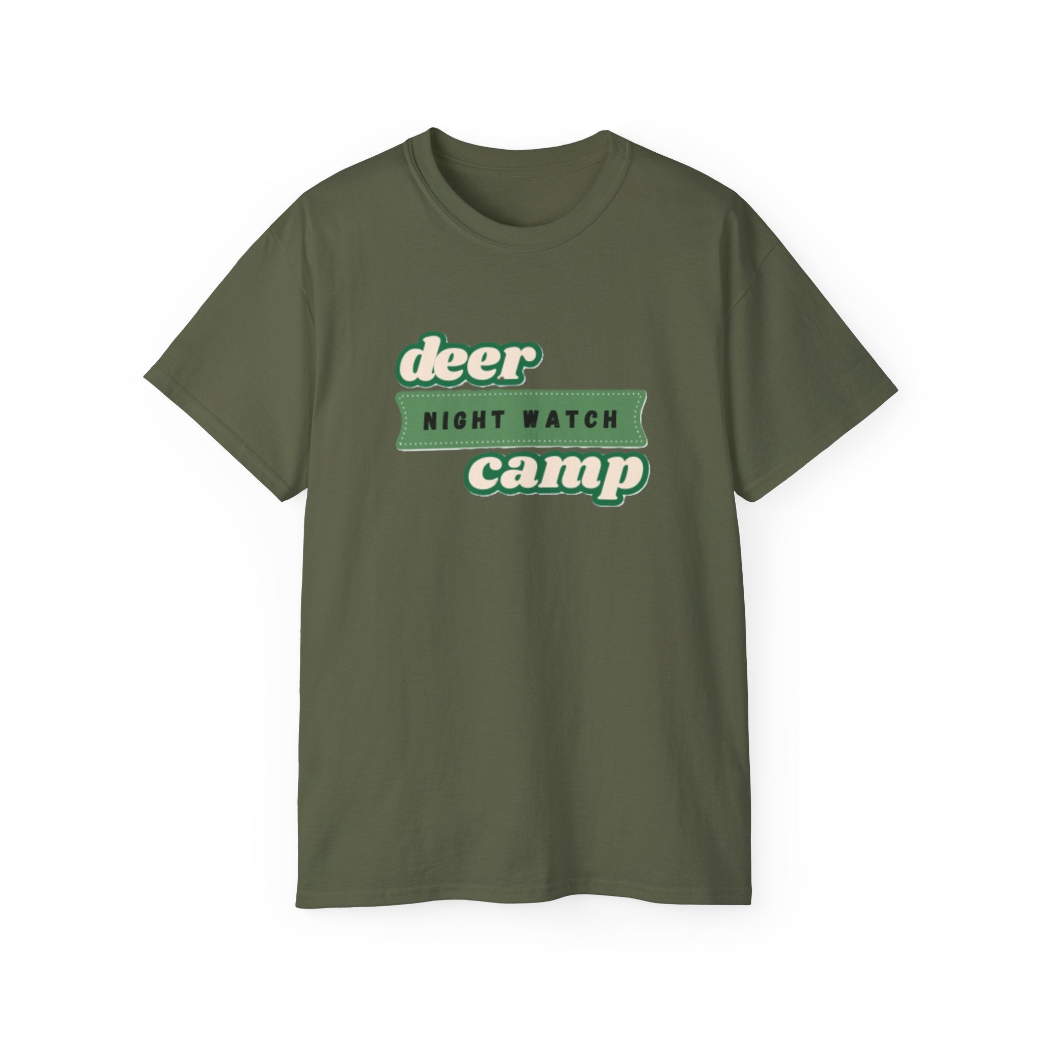 Deer Camp Night Watch T-Shirt - Comfy Cotton