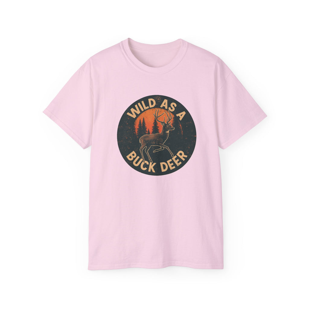 Lady's Wild As a Buck Deer T‑Shirt – Vintage Hunting Graphic Tee