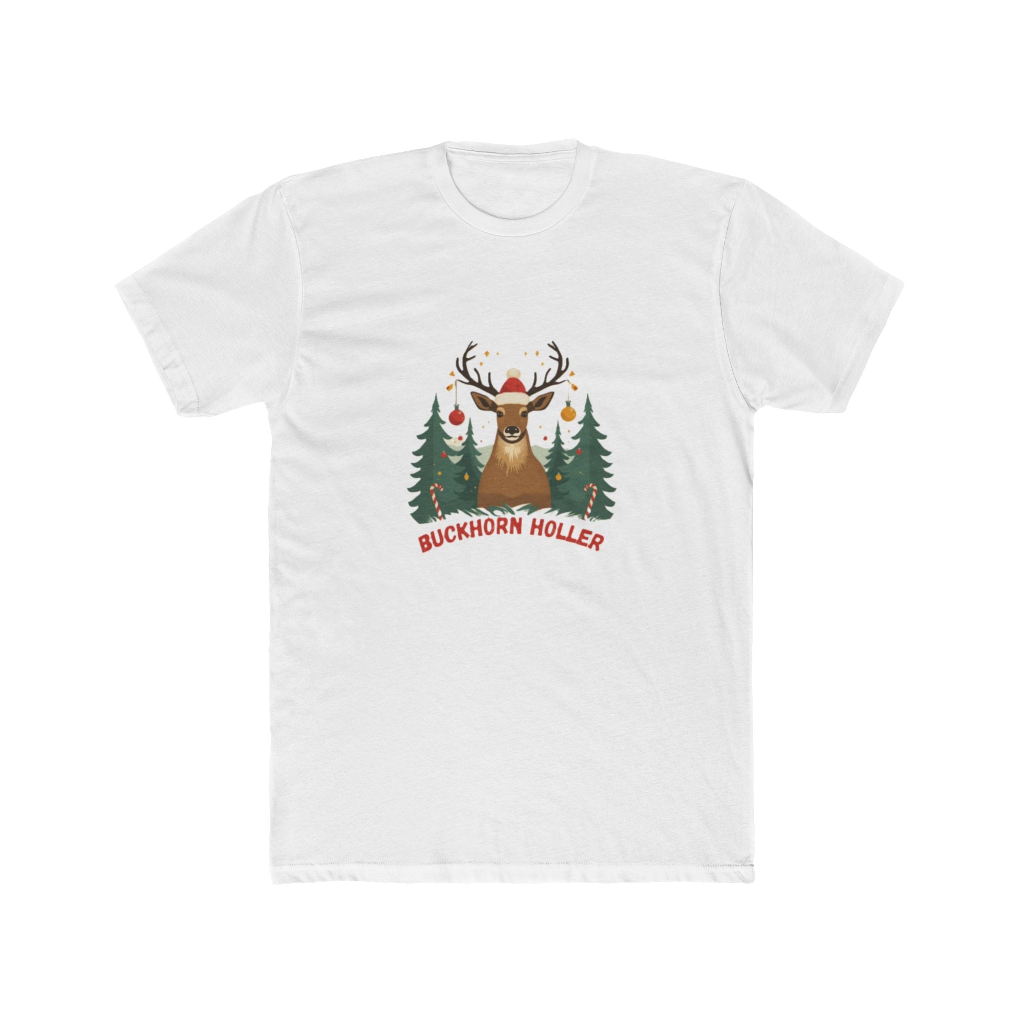 Buckhorn Holler Deer — Christmas Forest Graphic T-Shirt