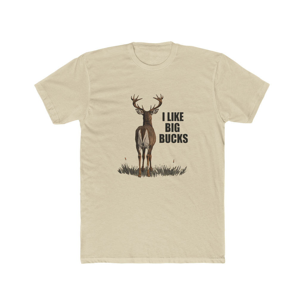 Men's Deer Graphic Tee - 'I Like Big Bucks'