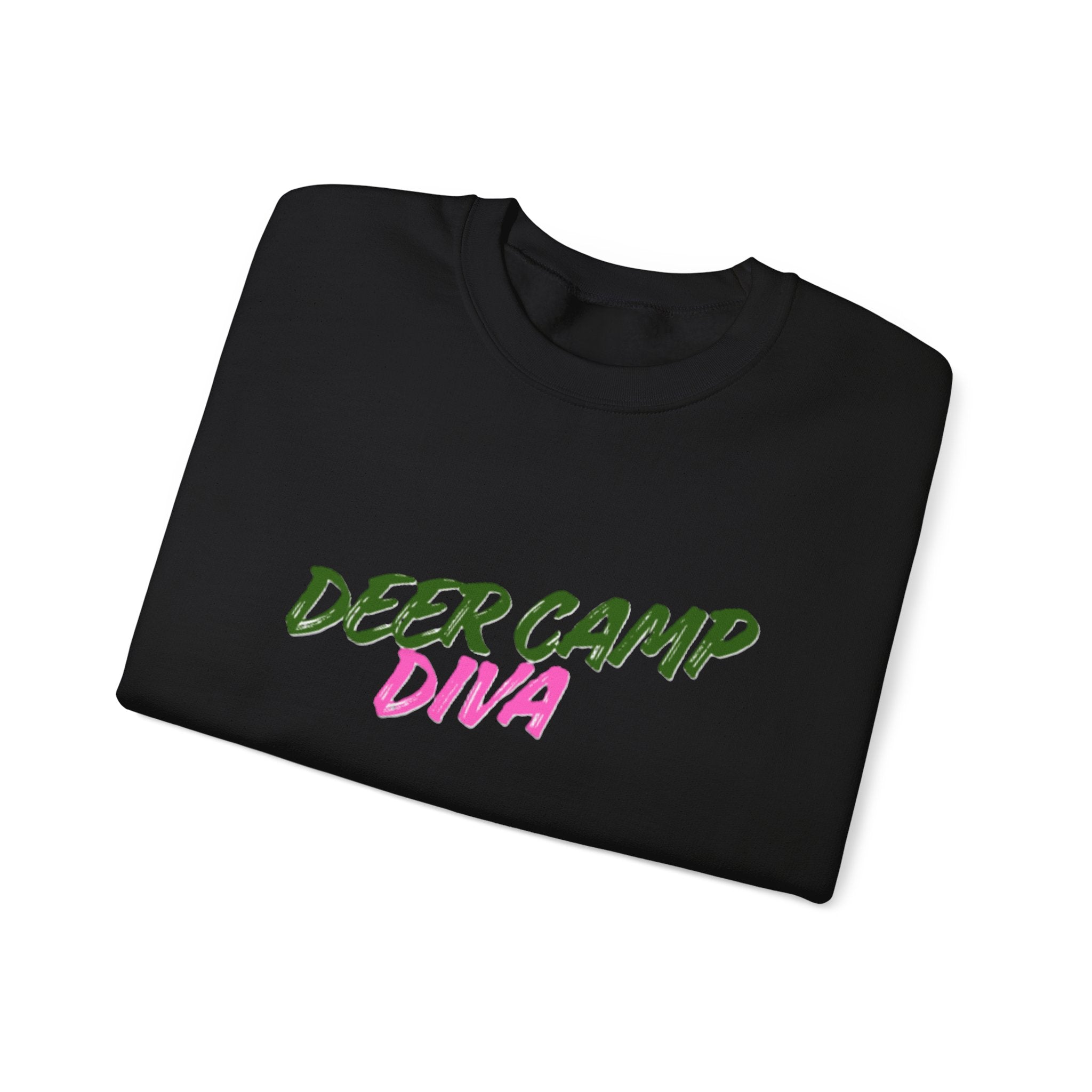 Lady's Sweatshirt — "Deer Camp Diva"