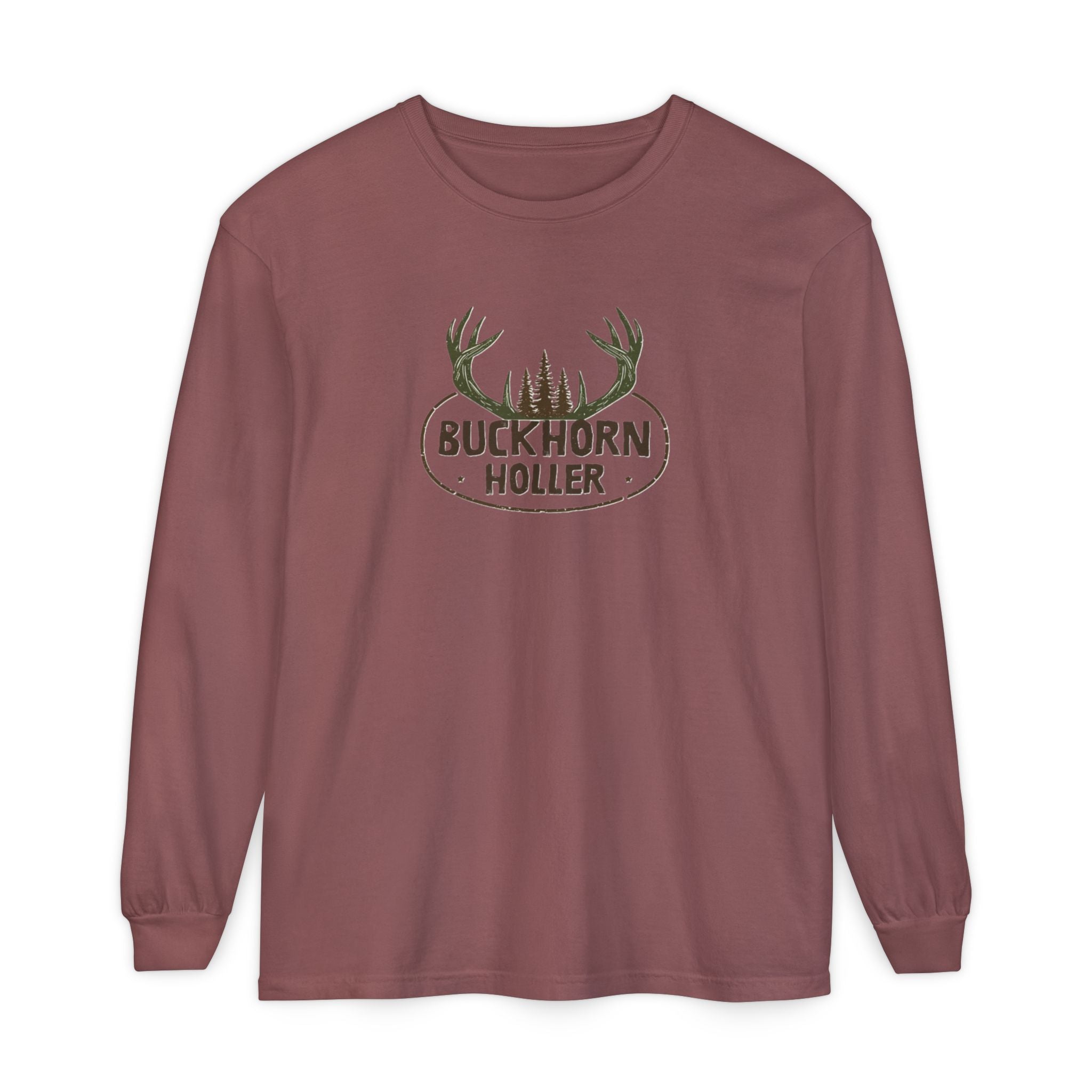 Lady's Buckhorn Holler Deer Long Sleeve Shirt