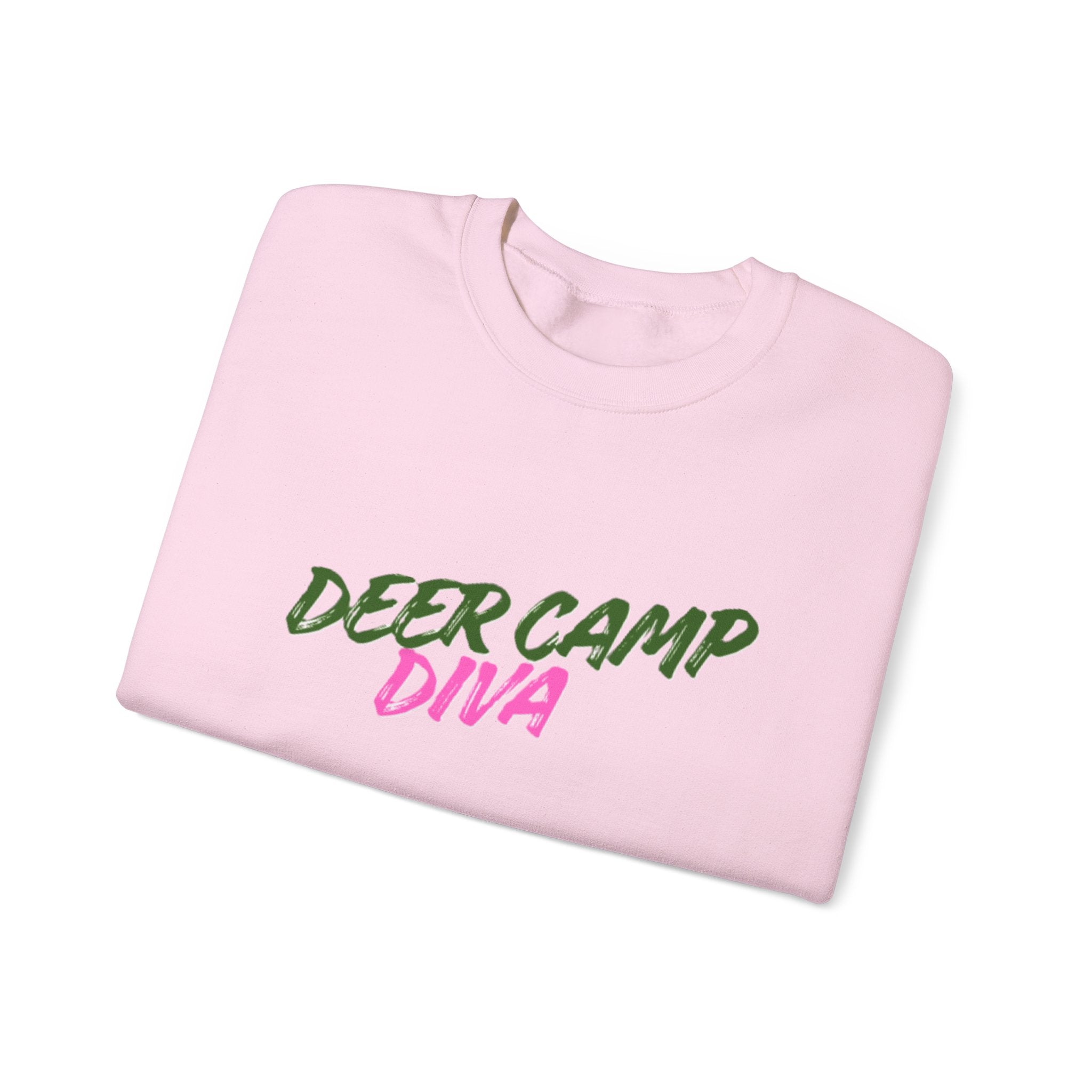 Lady's Sweatshirt — "Deer Camp Diva"