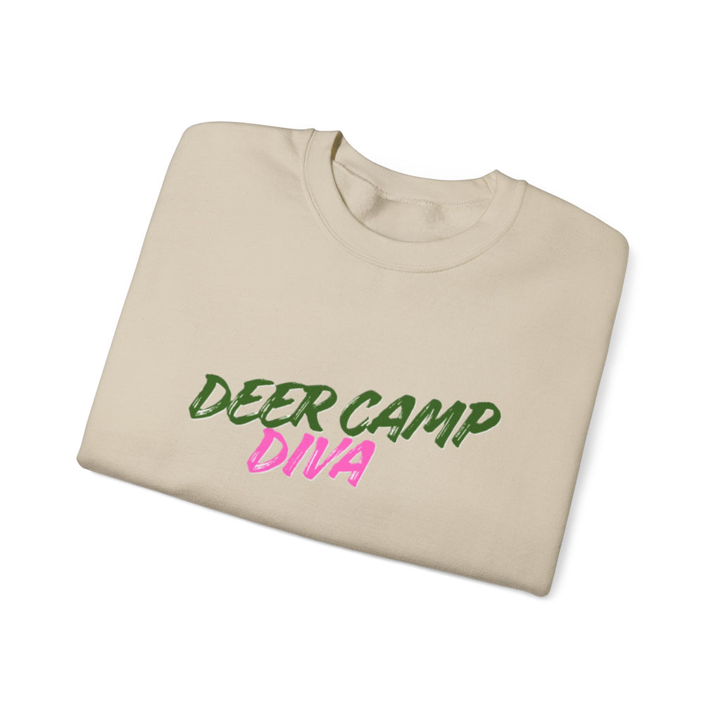 Lady's Sweatshirt — "Deer Camp Diva"