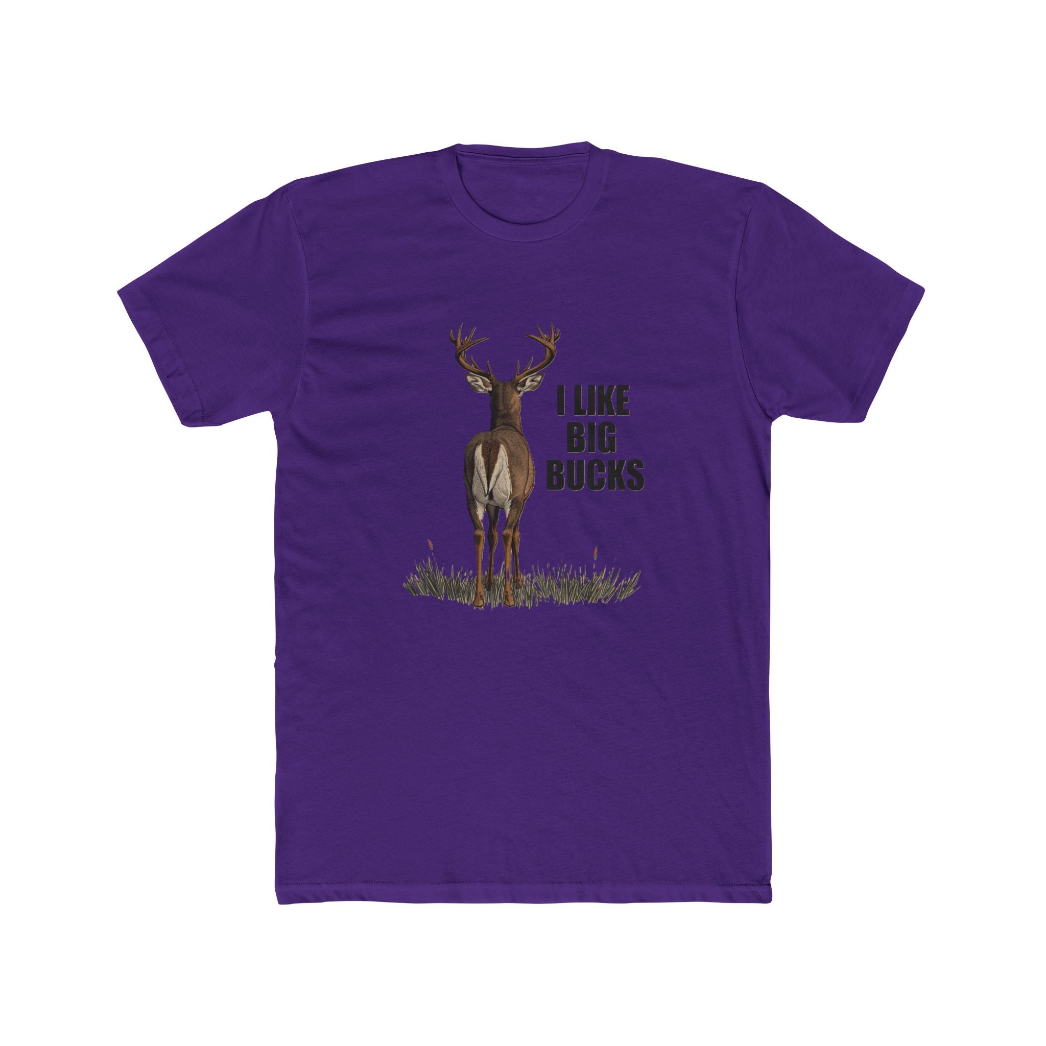 Men's Deer Graphic Tee - 'I Like Big Bucks'