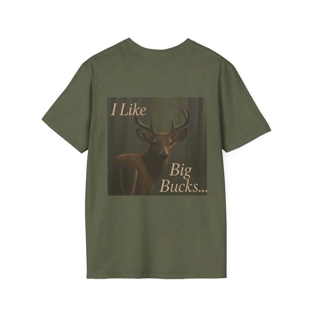 Deer Graphic T-Shirt — "I Like Big Bucks" Hunter Tee