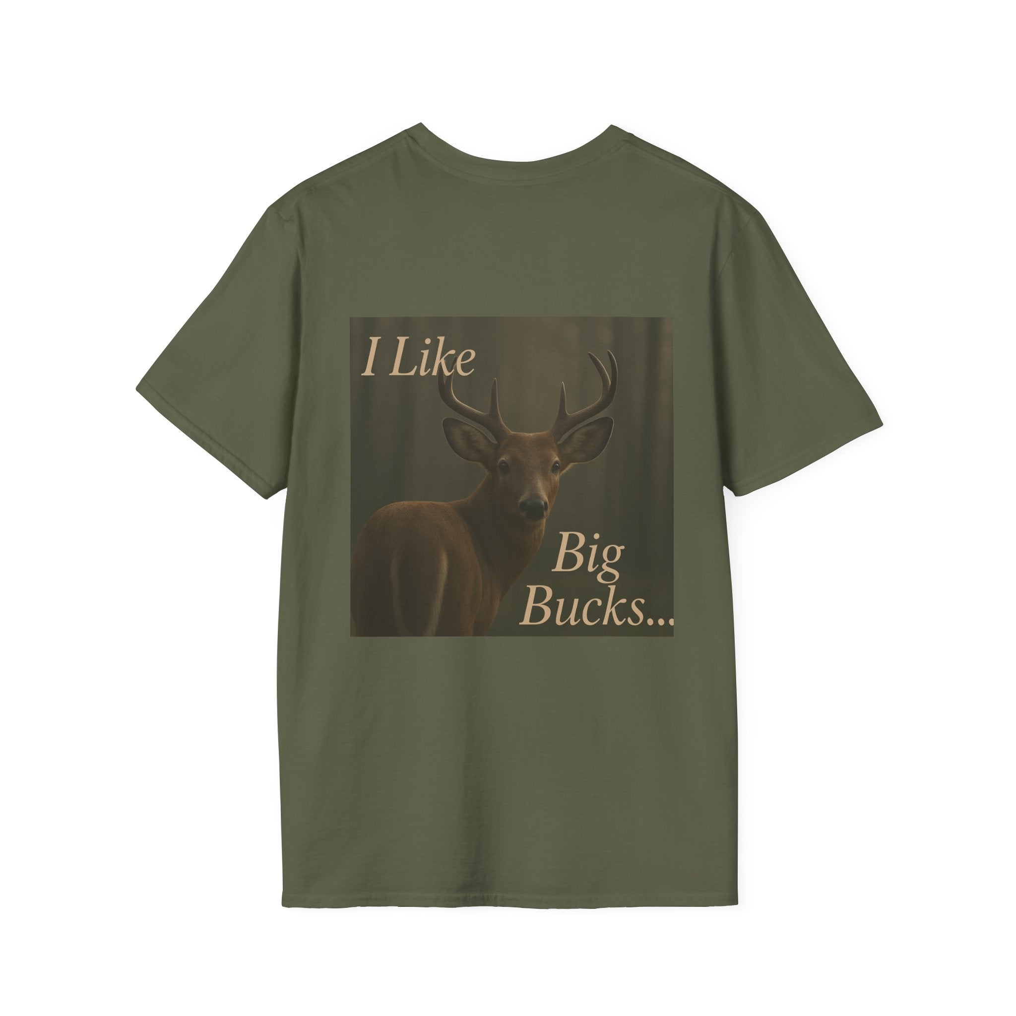 Deer Graphic T-Shirt — "I Like Big Bucks" Hunter Tee