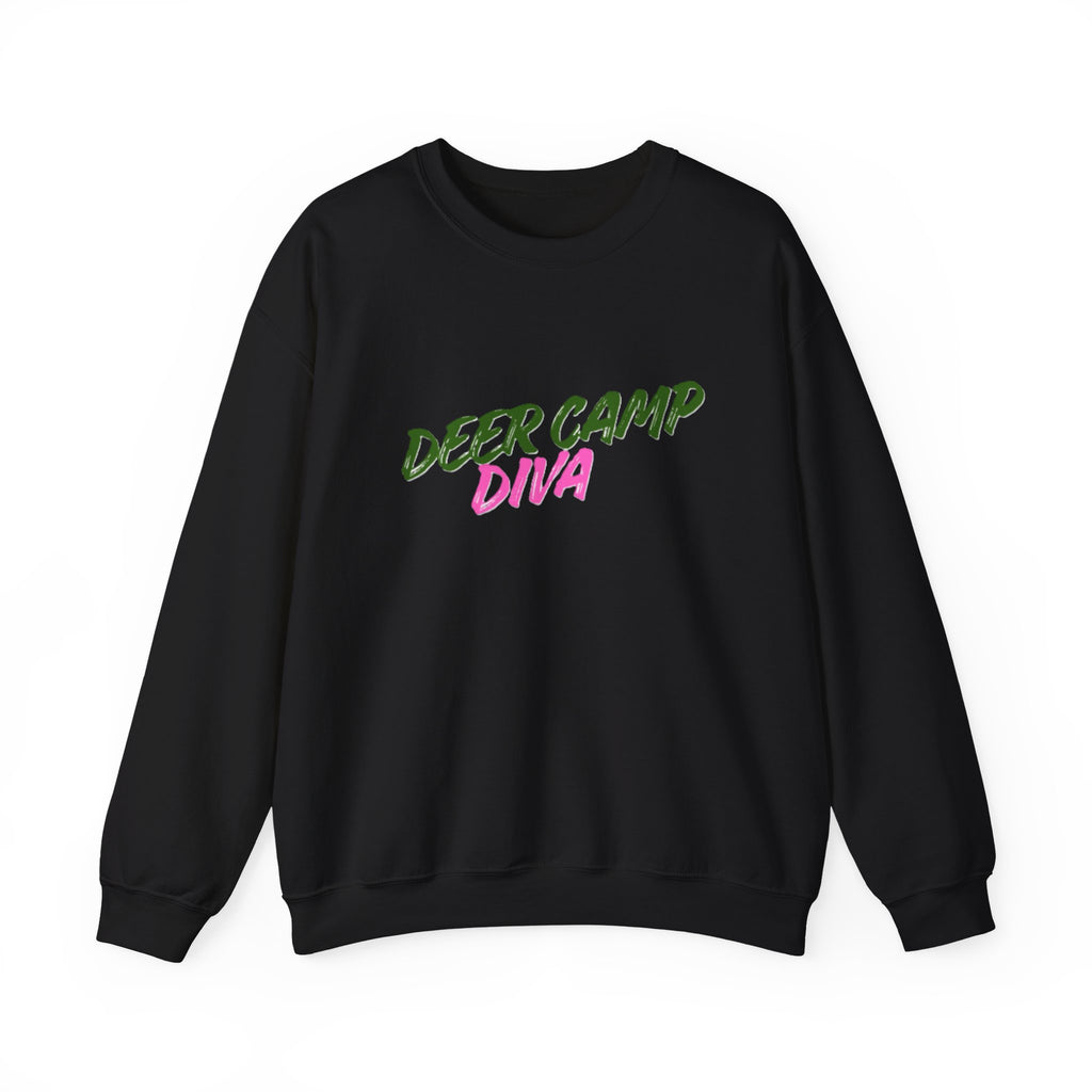 Lady's Sweatshirt — "Deer Camp Diva"