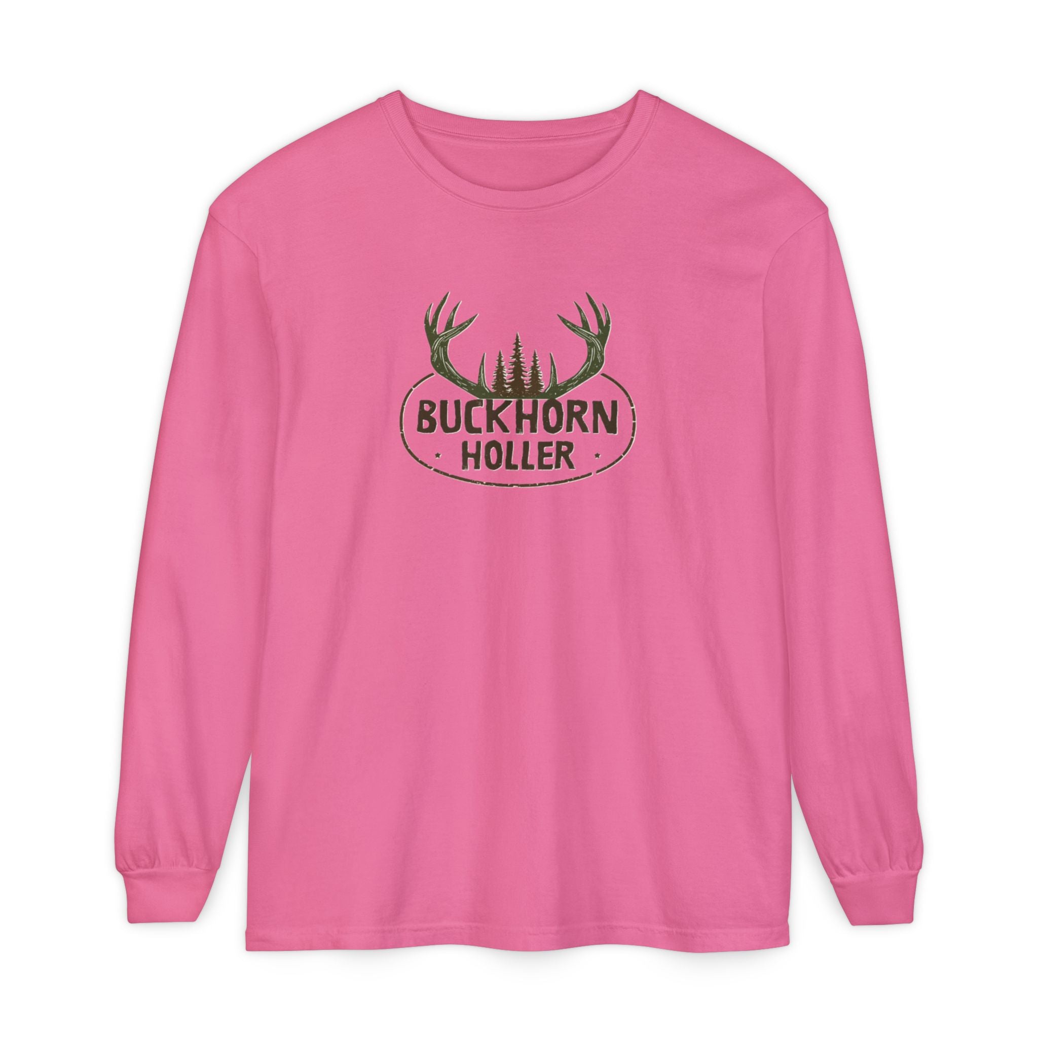 Lady's Buckhorn Holler Deer Long Sleeve Shirt
