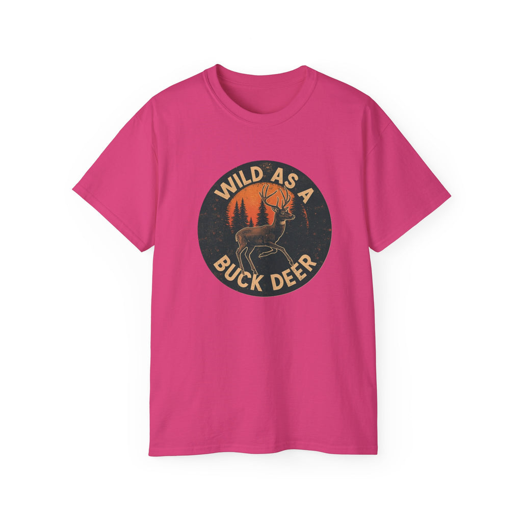 Lady's Wild As a Buck Deer T‑Shirt – Vintage Hunting Graphic Tee