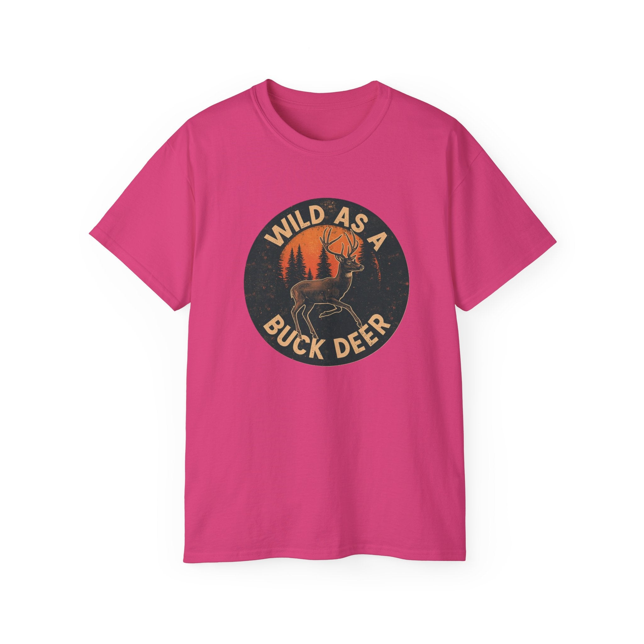 Lady's Wild As a Buck Deer T‑Shirt – Vintage Hunting Graphic Tee