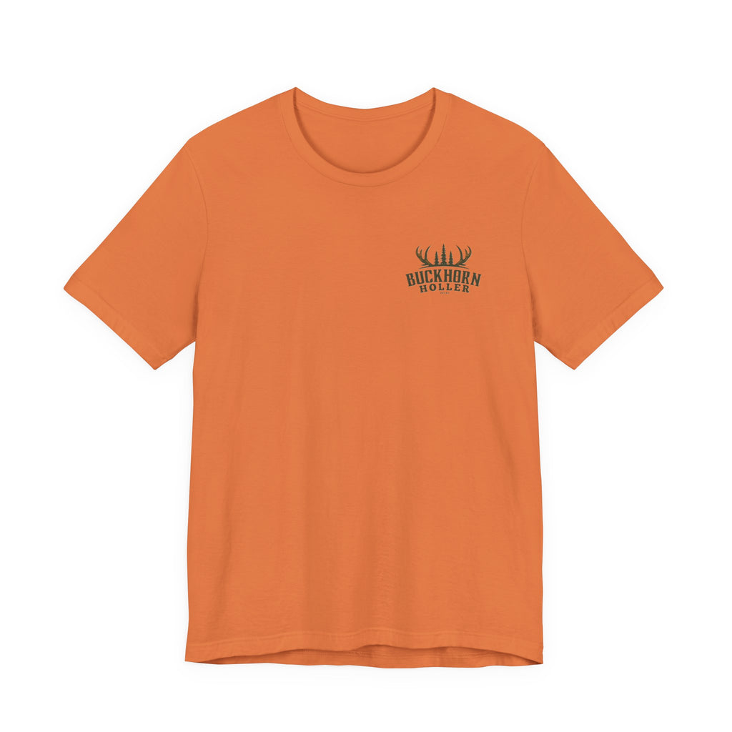 Hunter Orange Cut Shirttail Tee — Funny Deer Hunting Shirt