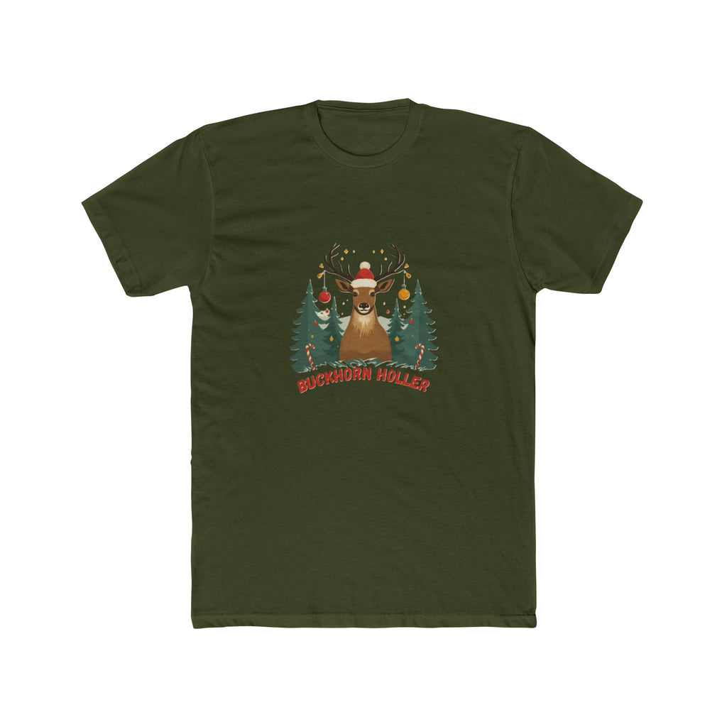 Buckhorn Holler Deer — Christmas Forest Graphic T-Shirt