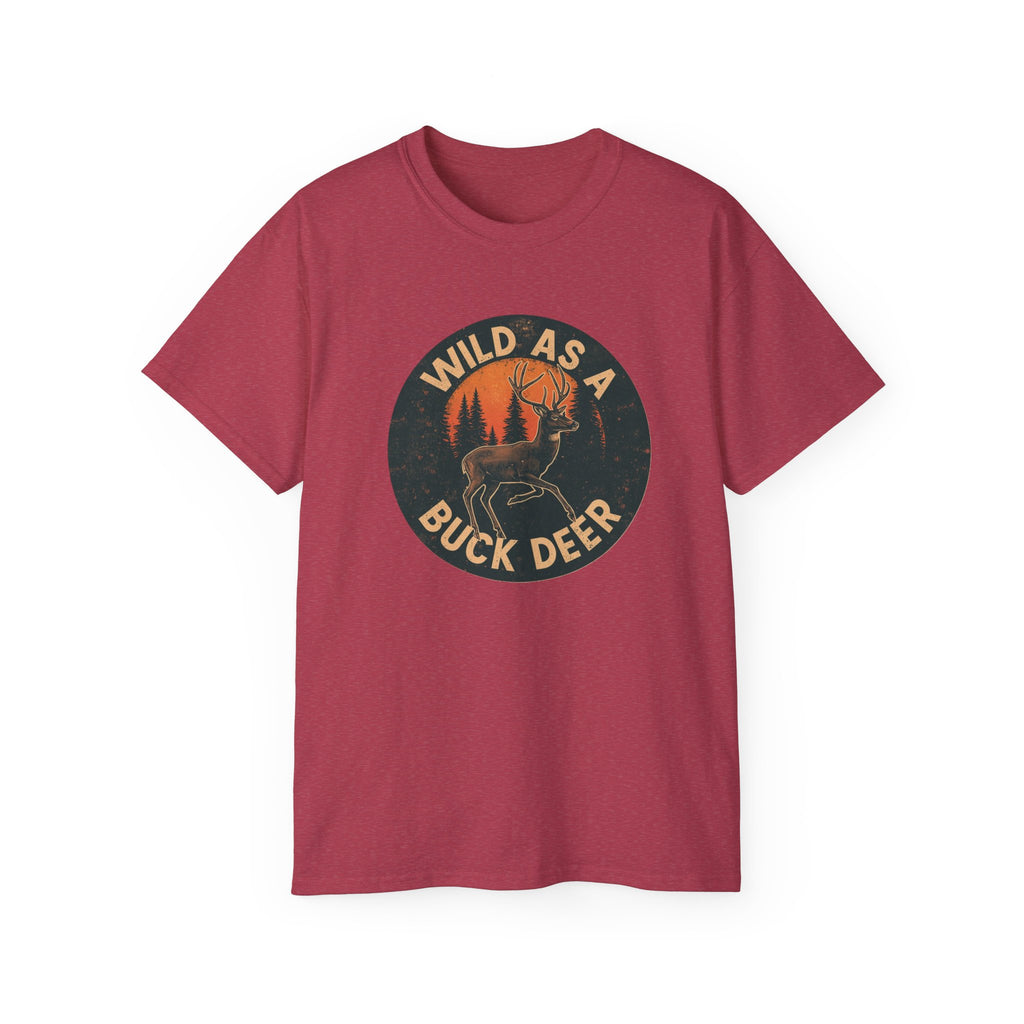 Lady's Wild As a Buck Deer T‑Shirt – Vintage Hunting Graphic Tee