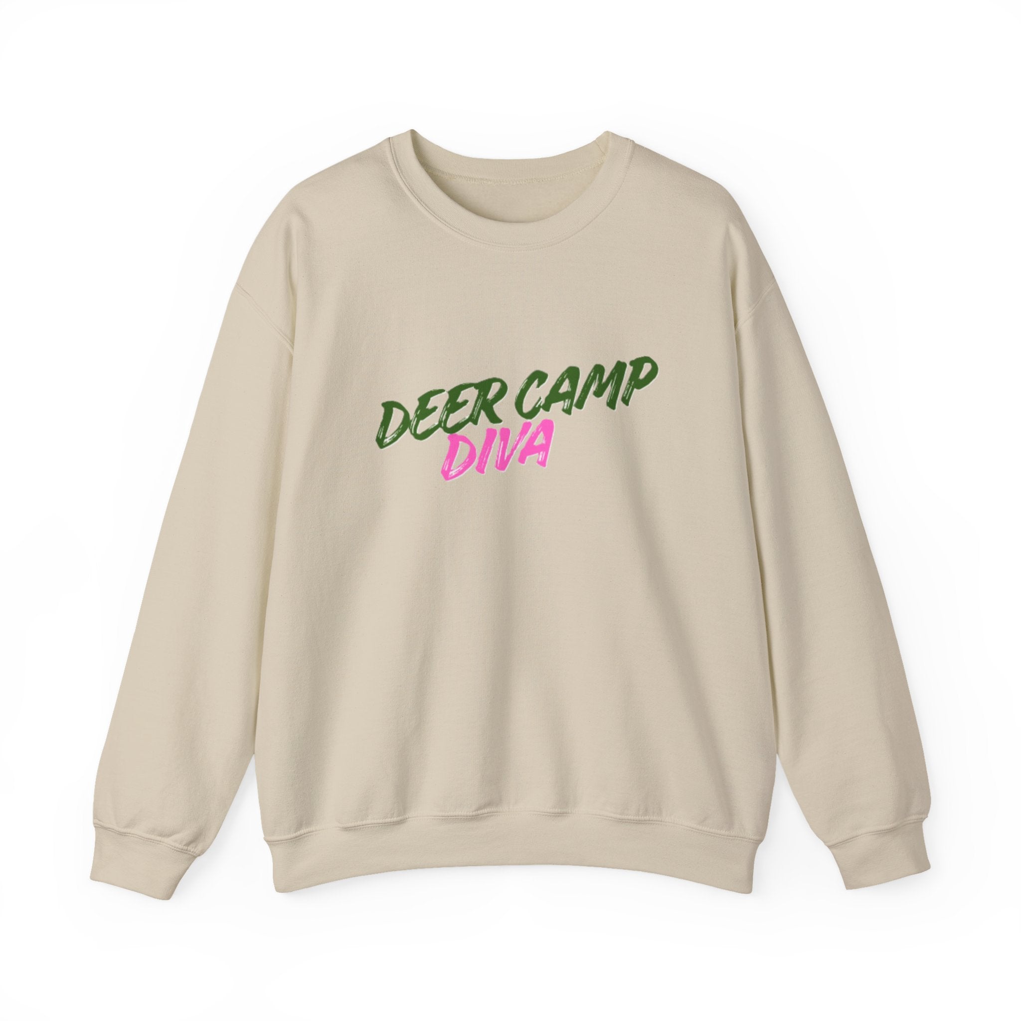 Lady's Sweatshirt — "Deer Camp Diva"