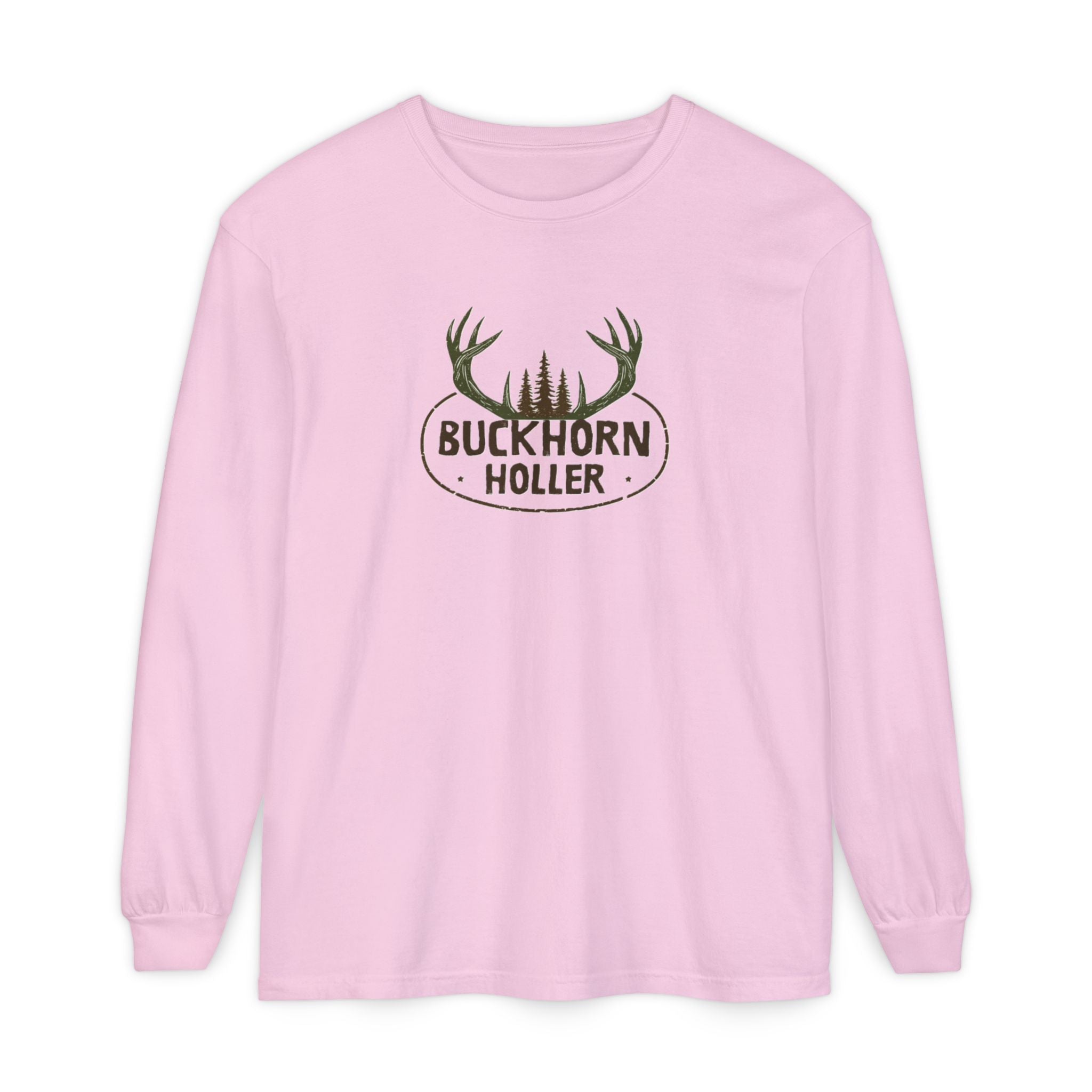 Lady's Buckhorn Holler Deer Long Sleeve Shirt