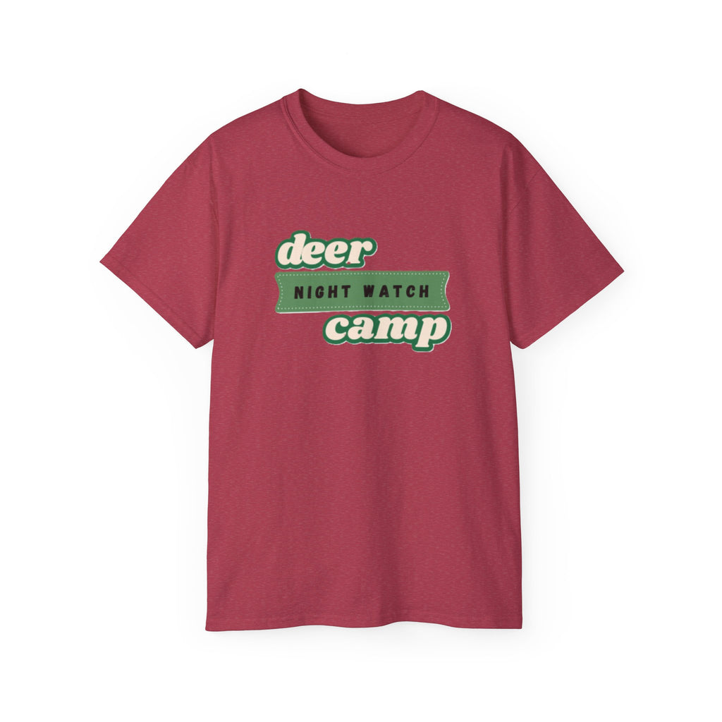 Deer Camp Night Watch T-Shirt - Comfy Cotton