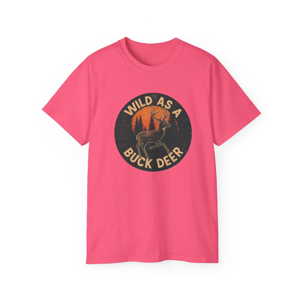 Lady's Wild As a Buck Deer T‑Shirt – Vintage Hunting Graphic Tee