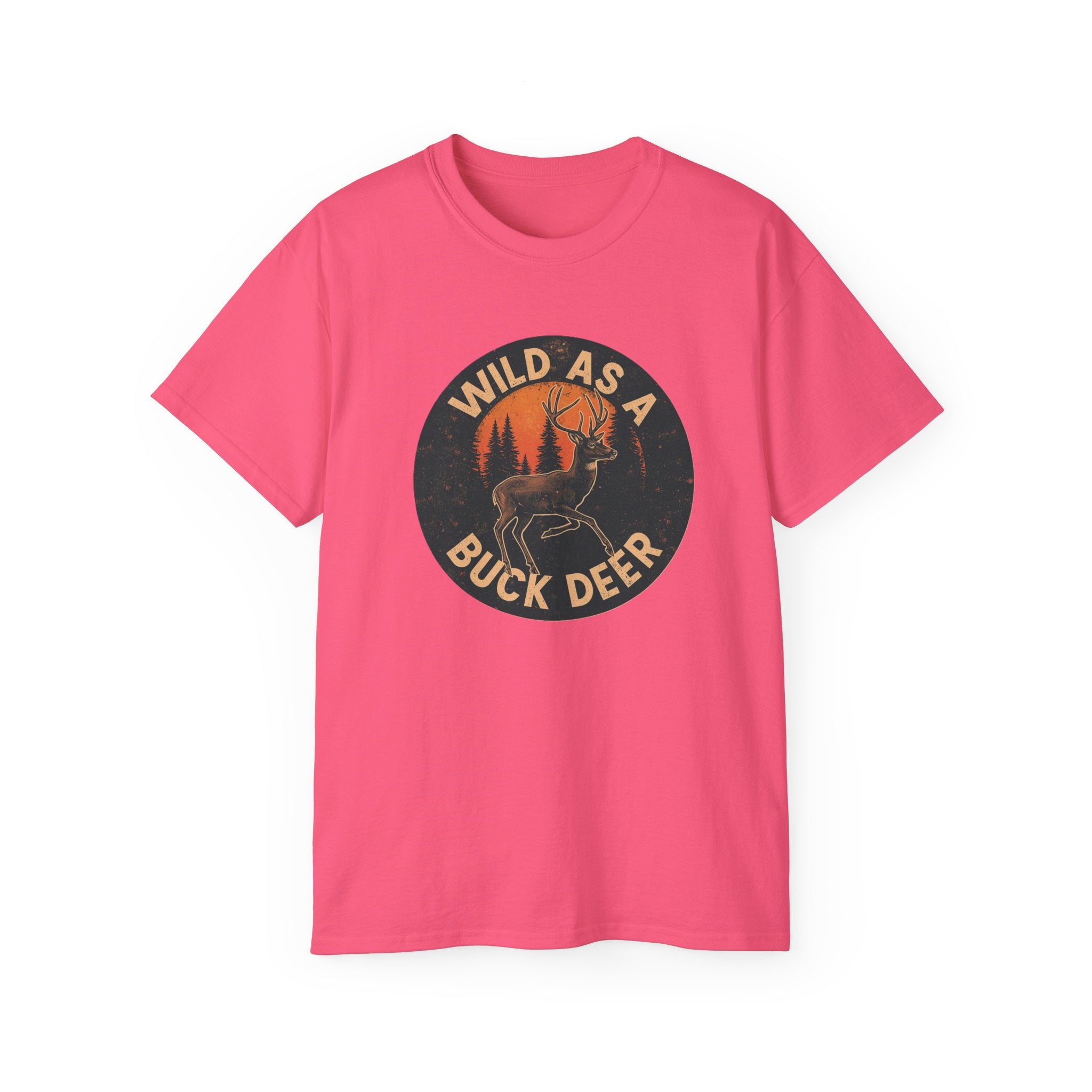 Lady's Wild As a Buck Deer T‑Shirt – Vintage Hunting Graphic Tee