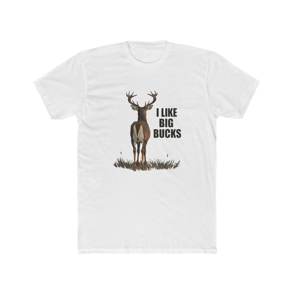 Men's Deer Graphic Tee - 'I Like Big Bucks'