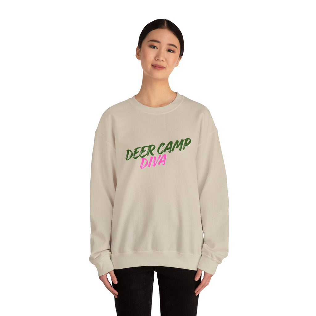 Lady's Sweatshirt — "Deer Camp Diva"