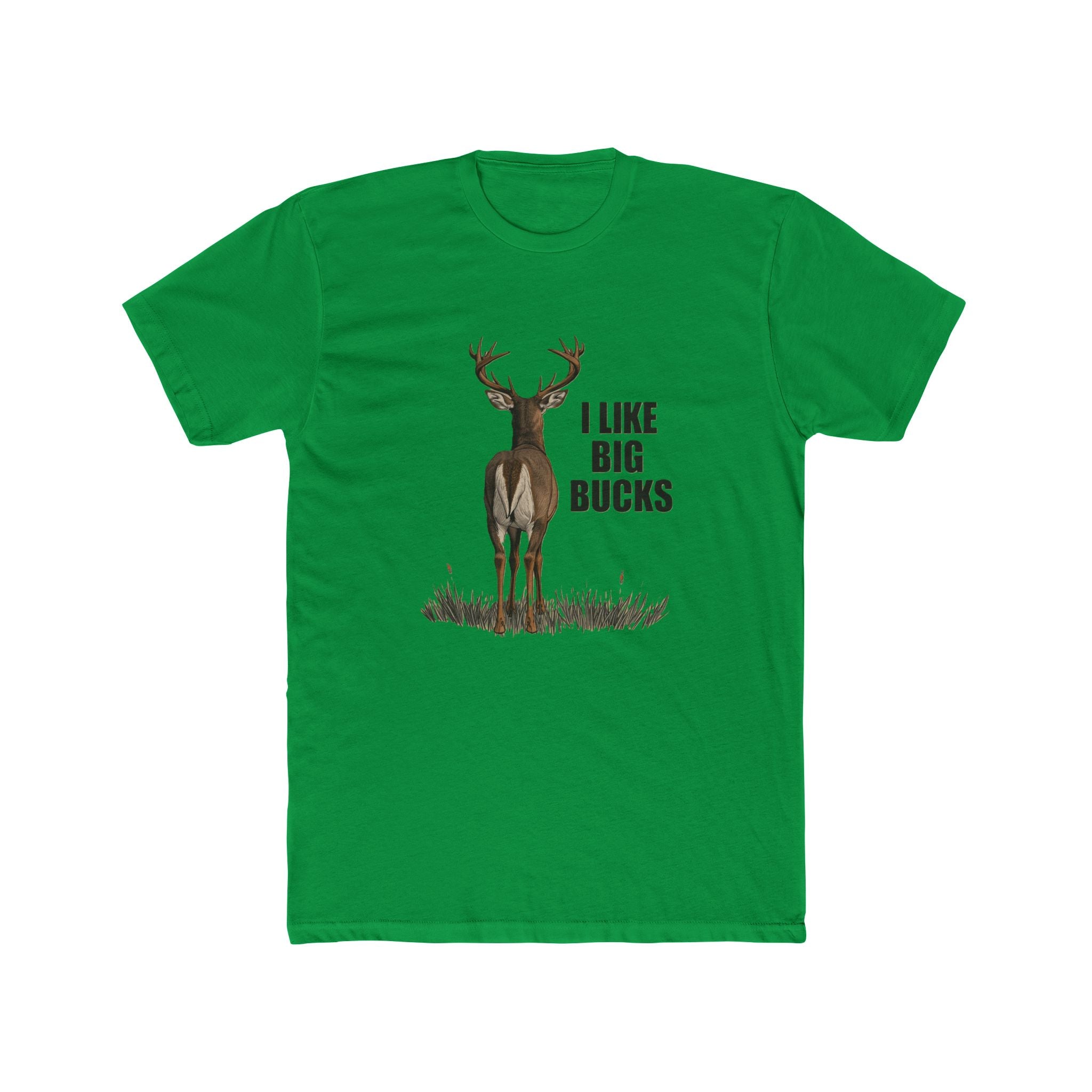 Men's Deer Graphic Tee - 'I Like Big Bucks'