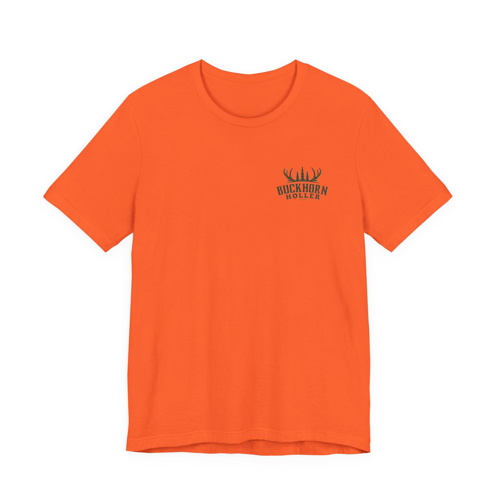 Hunter Orange Cut Shirttail Tee — Funny Deer Hunting Shirt