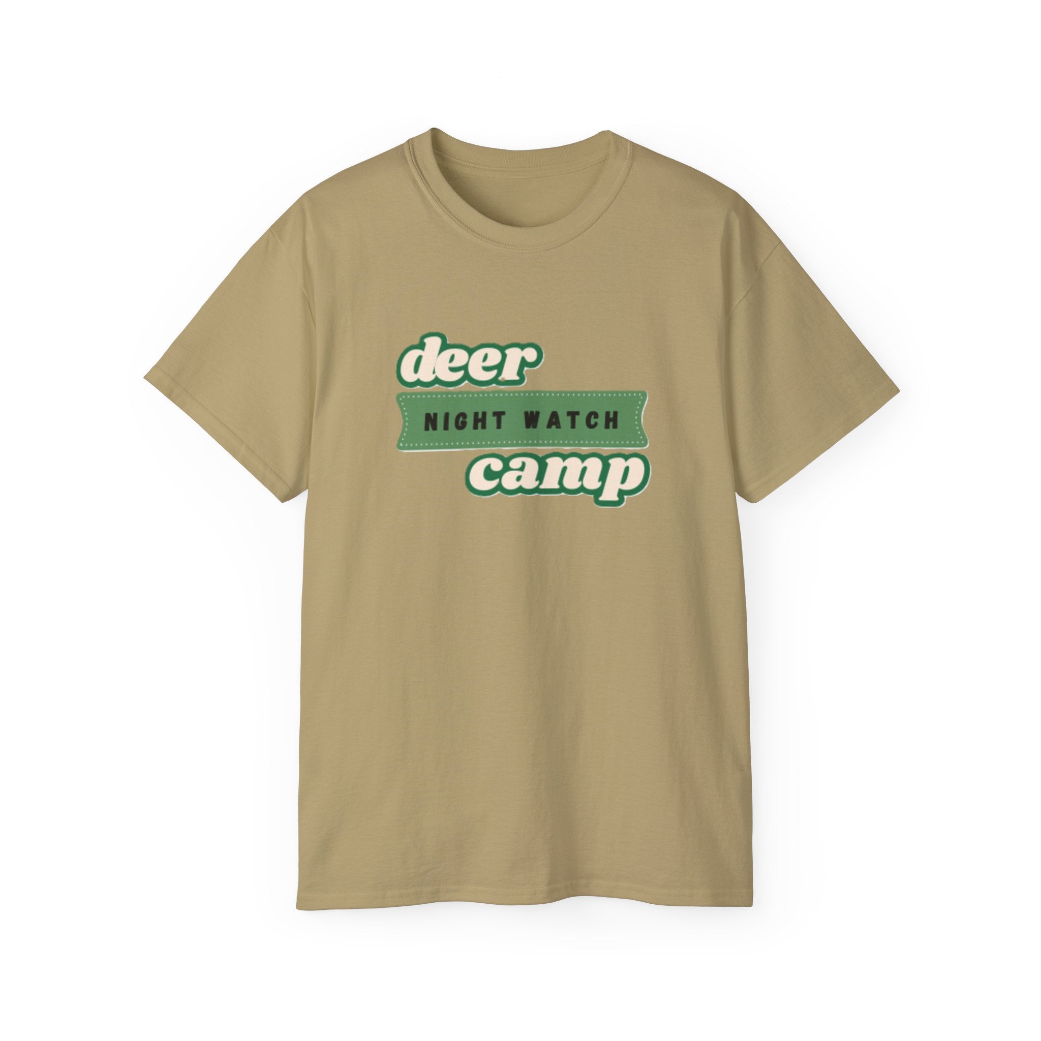 Deer Camp Night Watch T-Shirt - Comfy Cotton