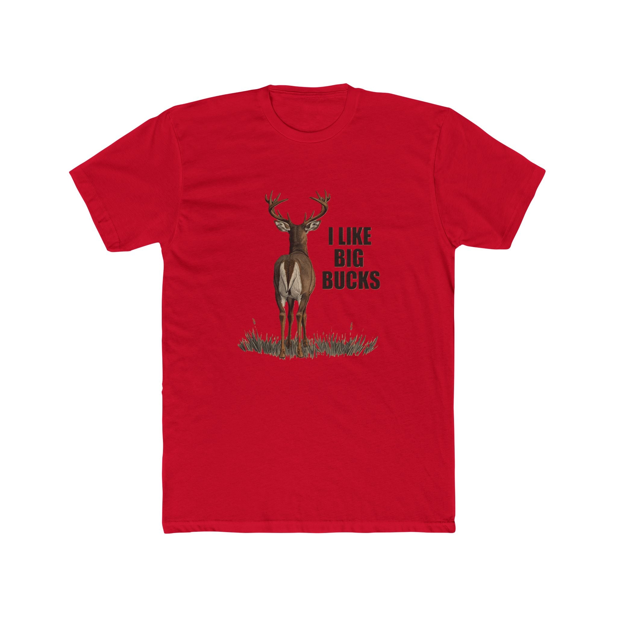 Men's Deer Graphic Tee - 'I Like Big Bucks'